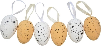 Изображение Jajka nakrapiane z zawieszkami 6szt