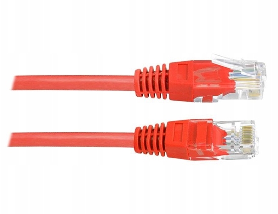 Изображение Kabel komp.sieciowy 1:1 8P8C czerwony 5m