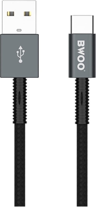 Изображение Kabel USB BWOO BWOO kabel X211C USB - USB-C 1,0m 2,4A czarny
