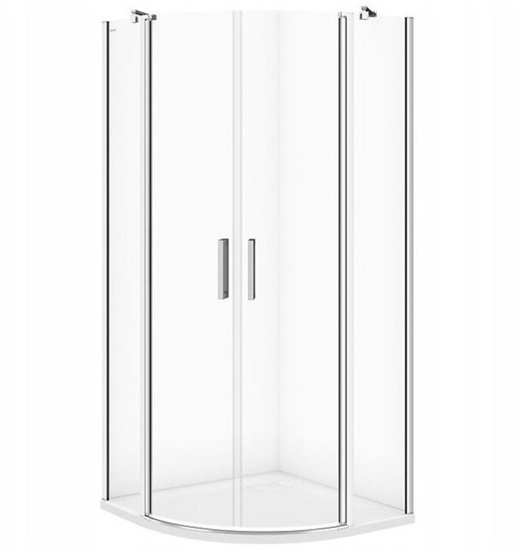 Picture of KABINA PRYSZNICOWA PÓOKRGA DRZWI PENE MODUO 80X80X195 SZKO TRANSP