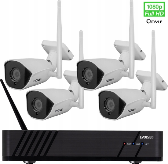 Изображение Kamera IP Evolveo EVOLVEO kamerový systém Detective WN8 SMART, bezdrátový, 4 kamery
