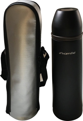 Picture of Kamille Termos turystyczny 2059B 1 l Czarny