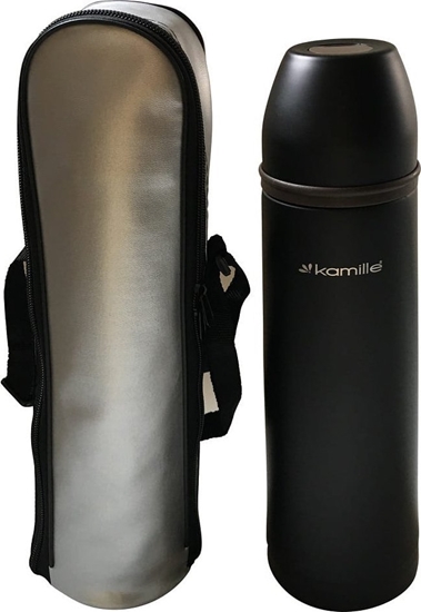Picture of Kamille Termos turystyczny 2059B 1 l Czarny