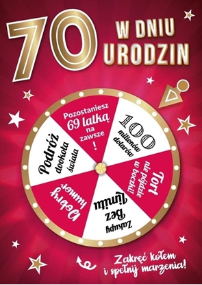 Attēls no Karnet Urodziny 70