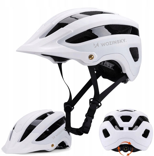 Picture of Kask rowerowy MTB Wozinsky  lekki L - czarno-biay