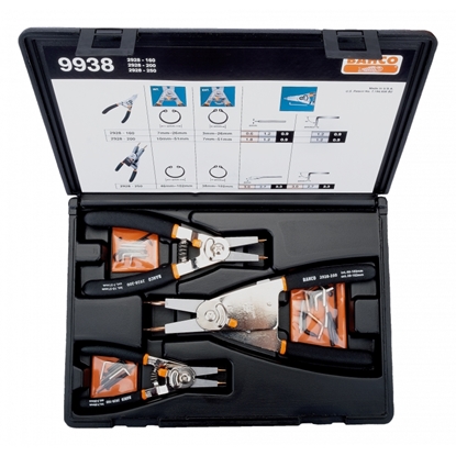 Picture of Knaibļu komplekts Bahco 9938; 160 mm; 200 mm; 250 mm; 3 gab.