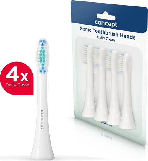 Изображение Kocówka Concept do szczoteczki sonicznej ZK0001 4szt.