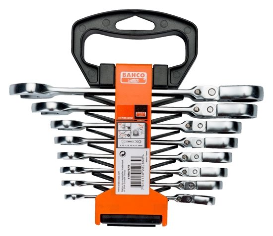 Picture of Kombinētu atslēgu komplekts Bahco 41 RM; 8-19 mm; 8 gab.