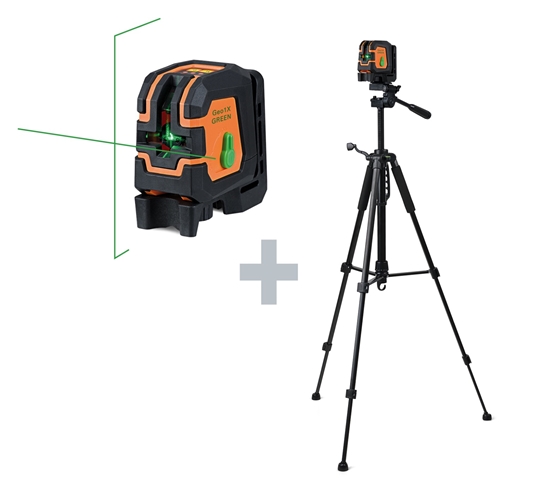 Picture of Krustveida lāzera nivelieris Geo-Fennel Geo1X-GREEN SET