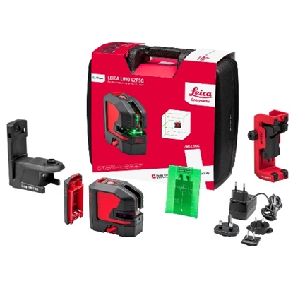 Picture of Krustveida lāzera nivelieris Leica Lino L2P5G; zaļš