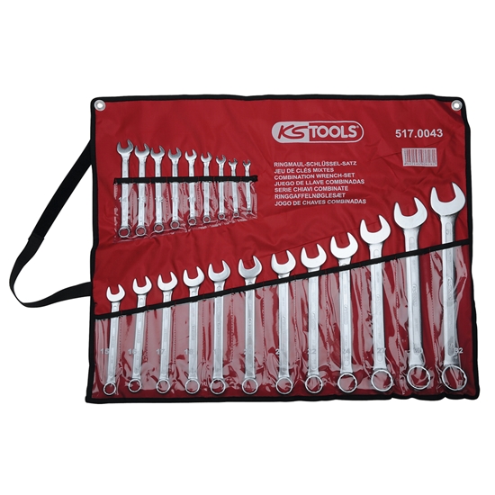 Изображение KS Tools Ring Spanner-Set angled 21-pieces 6-32mm 517.0043
