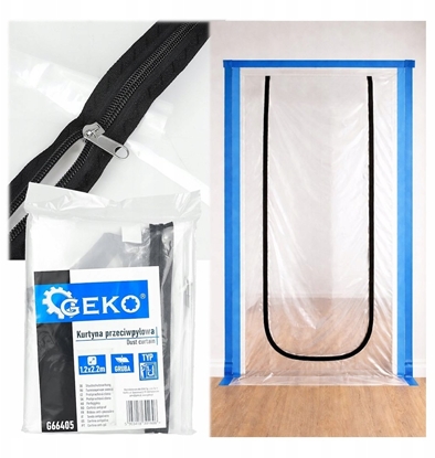 Attēls no Kurtyna przeciwpyowa do drzwi 220x120cm typ U (12)