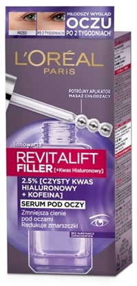 Attēls no L´Oréal Paris Revitalift Filler Hyaluronic Acid + Caffeine Eye Serum 20 ml