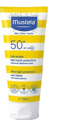 Attēls no Laboratoires Expanscience Polska Mustela, Mleczko przeciwsoneczne bardzo wysoka ochrona SPF 50+, 100 ml