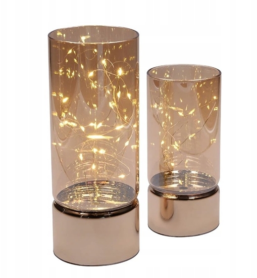 Picture of Lampki choinkowe Solight zestaw dwóch witecznych wiateek LED 15/20cm 30x LED baterie AA