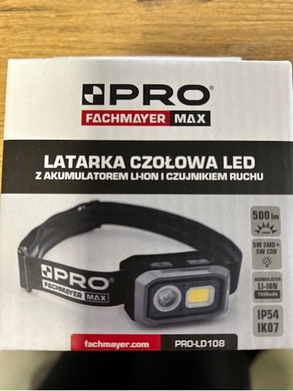 Picture of LATARKA CZOOWA LED Z AKU. I CZUJNIKIEM RUCHU 500LM