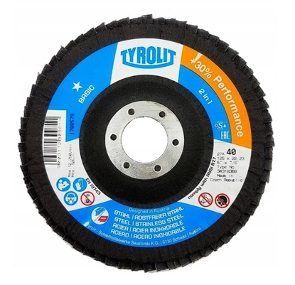 Picture of Lāpstveida slīpēšanas disks Tyrolit T34659314; 125x22,23 mm