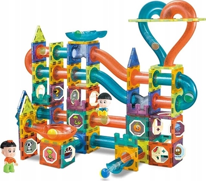 Изображение LeanToys wiecca Zjedalnia Dla Kulek Klocki Magnetyczne 202 Elementy LEAN Toys