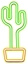 Изображение Led lampa Cactus Glow On Neon Effect 8018417516467 LUNEONCACTUS (8018417516467)