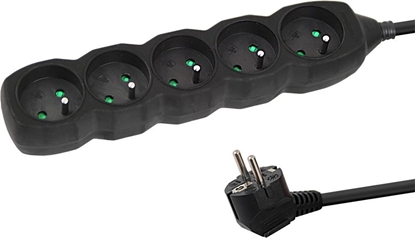 Picture of Listwa zasilajca Esperanza 5 gniazd 3 m czarna (ELK208K)