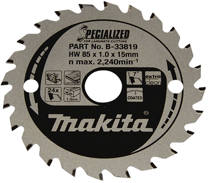 Изображение Makita B-33819 SPECIALIZED Saw Blade 85x15x24Z