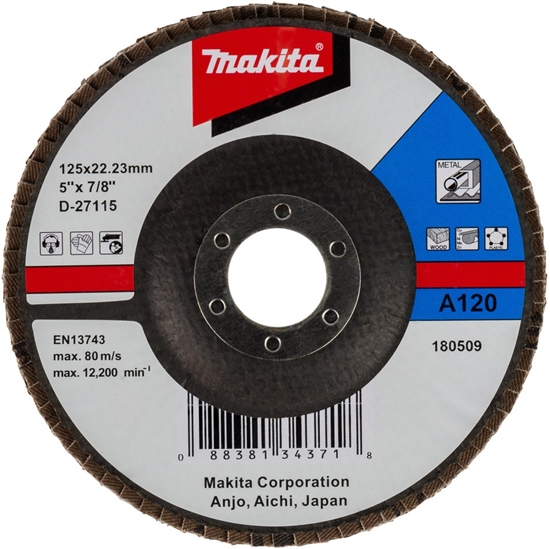 Изображение Makita Fächerschleifscheibe 125mm A120