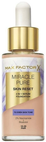 Picture of Max Factor Miracle Pure Skin Reset 2in1 Serum Foundation 10-30 Fair Makeup Base 30 ml