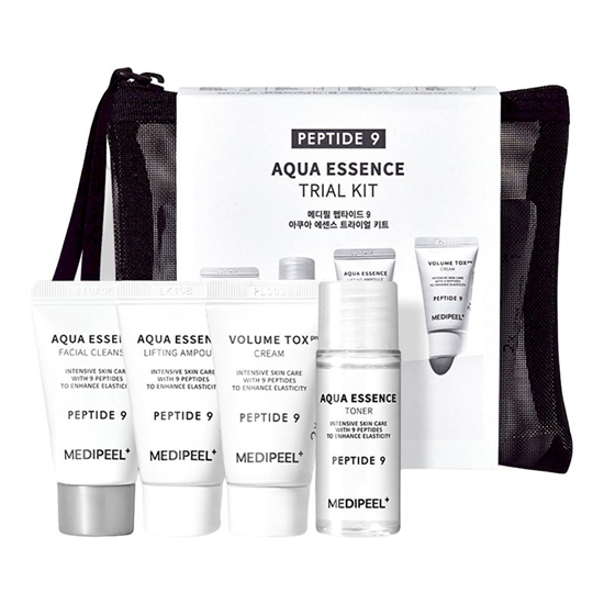 Изображение MEDI-PEEL Peptide 9 Aqua Essence Trial Kit (Cleanser15ml+Toner20ml+Ampoule15ml+Cream15g)