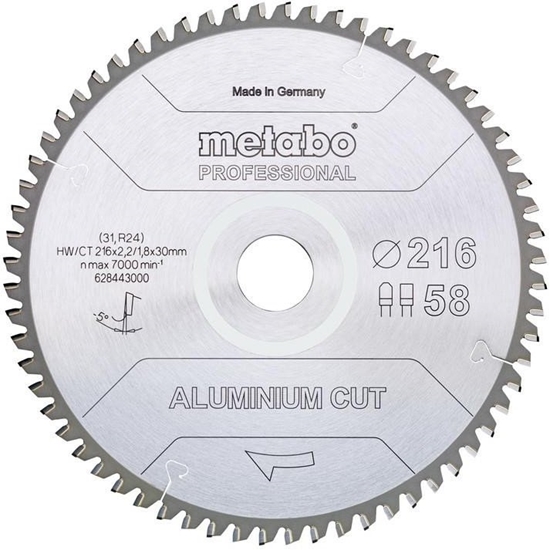Picture of Metabo AluminiumCutProf 216x30 5 8FZ/TZ 5neg