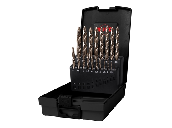 Изображение Metāla urbju komplekts  Ruko ULTIMATECUT FLOWSTEP; HSS-Co 5; 19 gab.