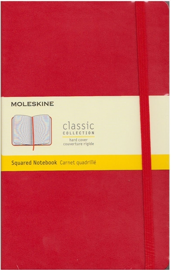 Picture of Moleskine Notes L Classic w kratk czerwony