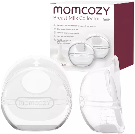 Picture of Momcozy 90ML REUSABLE MILK COLLECTOR FOR BREASTMILK-DOUBLE