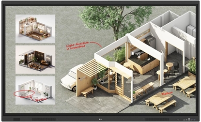 Изображение Monitor LG Monitor interaktywny CreateBoard 65TR3DQ 65" 4K (Android 14.0;EDLA)