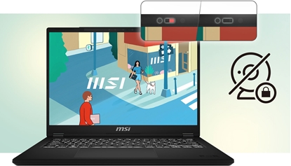 Attēls no MSI Modern 14 F13MG-265PL i5-1334U 14.0" FHD 60Hz IPS-Level 16GB DDR4 3200 SSD512 Iris Xe Graphics W11Pro 3Y