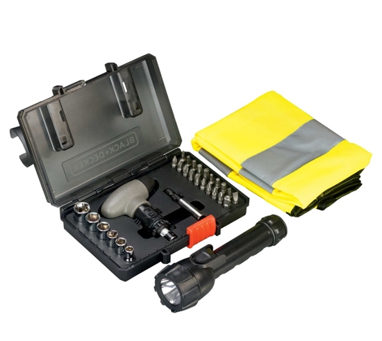 Picture of Muciņu ar uzgaļiem komplekts Black & Decker A7224-XJ; 30 gab. + lukturītis