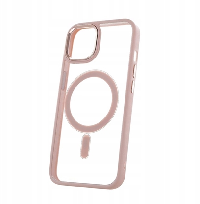 Attēls no Nakadka Satin Clear Mag do iPhone 15 Pro Max 6,7" róowa