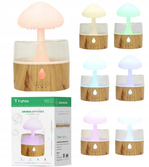 Изображение NAWILACZ/DYFUZOR T-PHOX Z LAMPK CHMURA DESZCZOWA WHITE