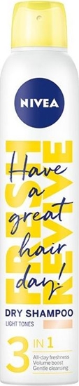 Изображение Nivea Fresh Revive Suchy Szampon do wosów 3in1 Light 200ml