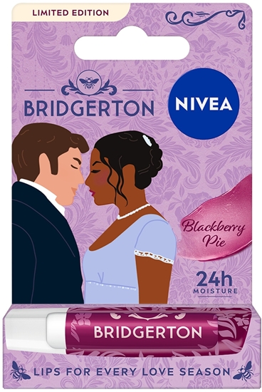 Picture of NIVEA_Bridgerton Edition pielgnujca pomadka do ust Blueberry Pie 4,8g