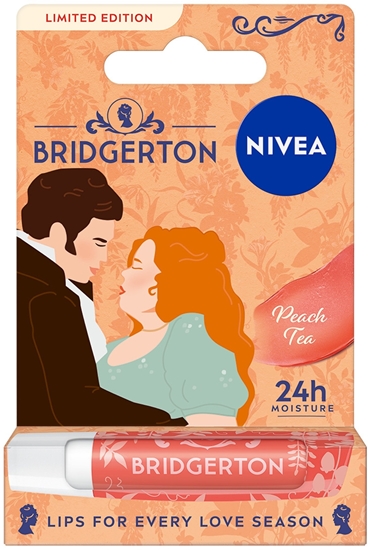 Picture of NIVEA_Bridgerton Edition pielgnujca pomadka do ust Peach Tea 4,8g