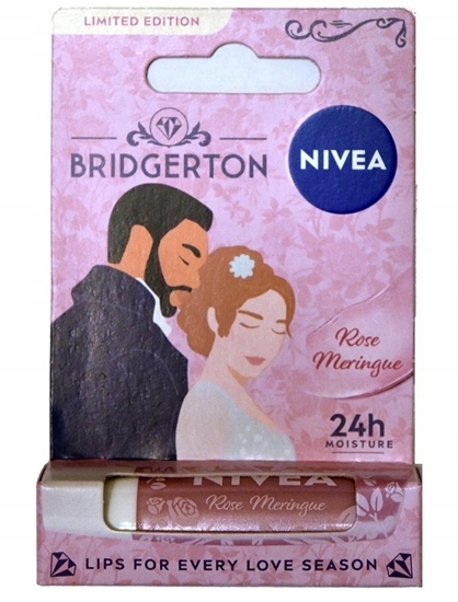Picture of NIVEA_Bridgerton Edition pielgnujca pomadka do ust Rose Meringue 4,8g