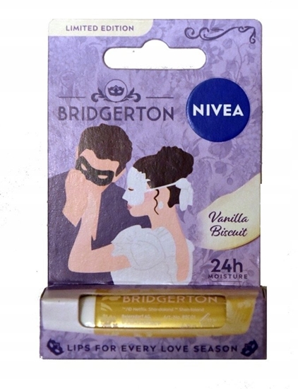 Picture of NIVEA_Bridgerton Edition pielgnujca pomadka do ust Vanilla Biscuit 4,8g