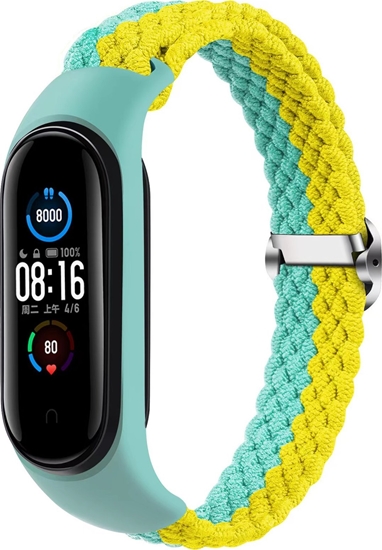 Picture of OEM Opaska pleciona Smart Band M3/M4/M5/M6 MINT-YELLOW / MITOWO-ÓTY