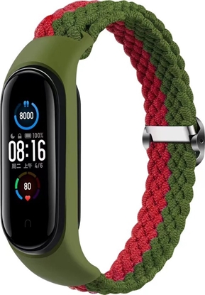 Attēls no OEM Opaska pleciona Smart Band M5/M6/M7 GREEN-RED / ZIELONO-CZERWONY