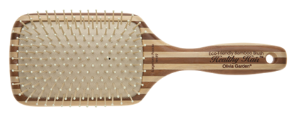 Attēls no Olivia Garden Healthy Hair Large Ionic Paddle Bamboo Brush HH-P7