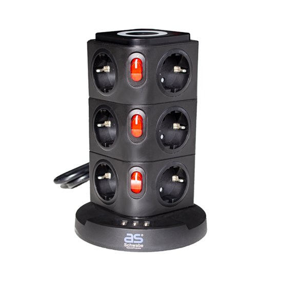 Picture of Pagarinātājs AS-Schwabe 18222; 3 USB; 5W; IP20