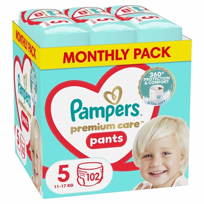 Изображение Pampers Premium Care pants autiņbiksītes, 5. izmērs, 102 gab.