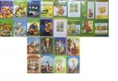 Изображение Panorama Karnet B6 Wielkanoc brokat + koperta MIX