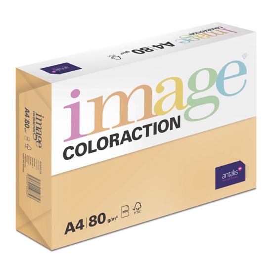 Picture of Krāsains papīrs A4, 80g/m2, 500 loksnes, Acapulco/neona oranža, Image Coloraction