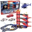 Picture of Parking Wielopoziomowy 4 Poziomy Z Wind Helikopter Autka 70 el. LEAN Toys